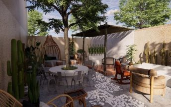 Thiết kế cafe sân vườn