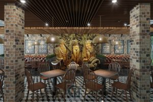 THIẾT KẾ QUÁN CAFE ĐỘC ĐÁO VỚI KẾT CẤU KHUNG THÉP